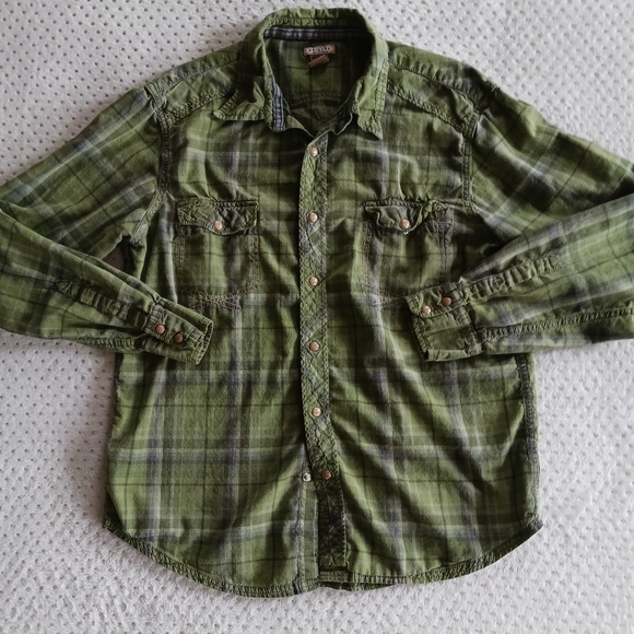 Vintage 90's pretty green Arizona pearl snap button up shirt - Picture 13 of 13